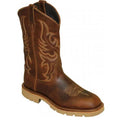 Bottes de cowboy en cuir Abilene Crossover (bout carré large) pour homme