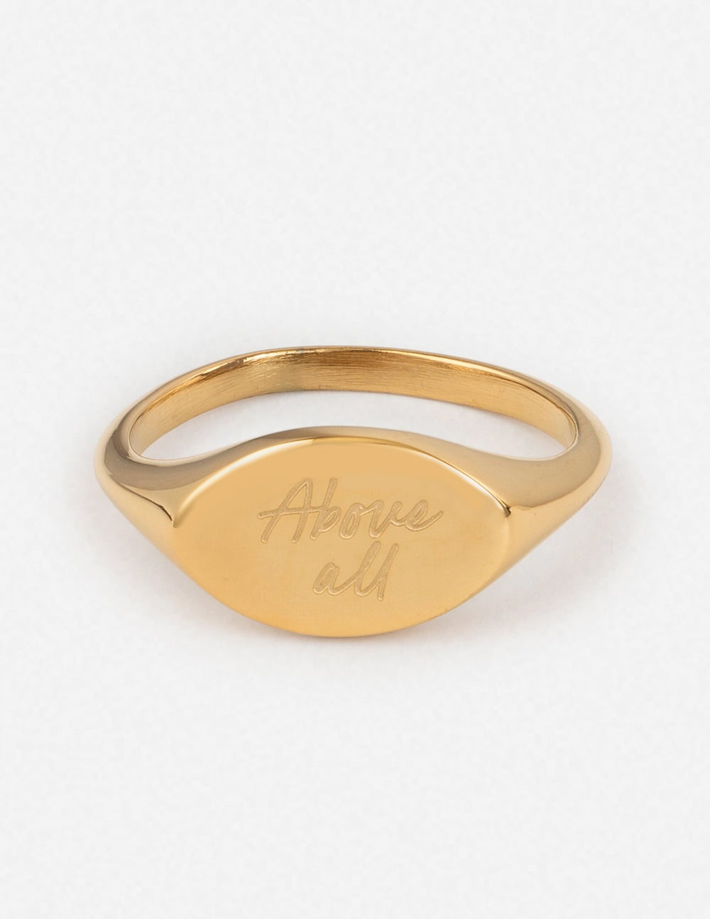 Bague chevalière Above All Oval