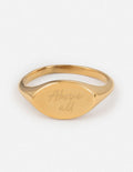 Bague chevalière Above All Oval