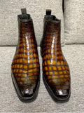Maurice Cincinnati Custom Made Alligator Boot - Camel