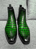 Maurice Cincinnati Custom Made Alligator Boot - Green