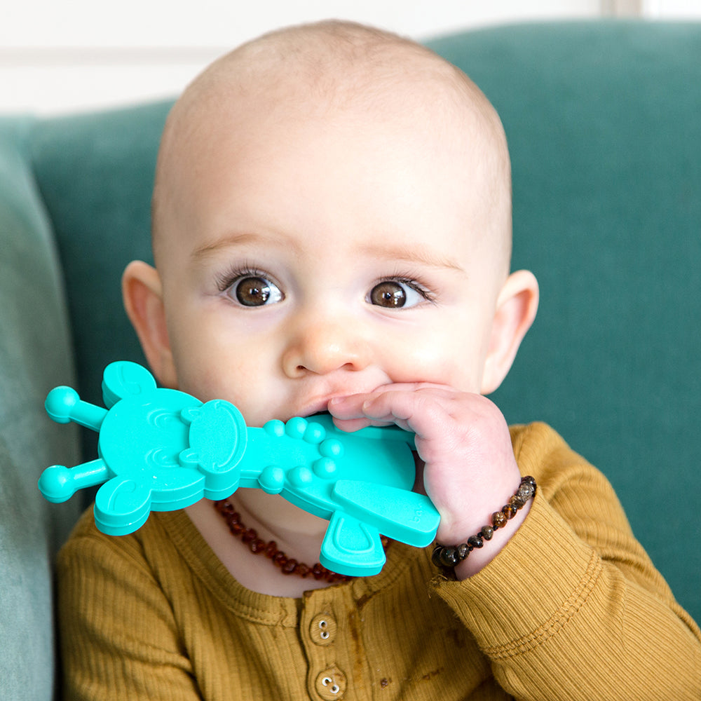Jouet de dentition bébé Little bamBAM - Turquoise