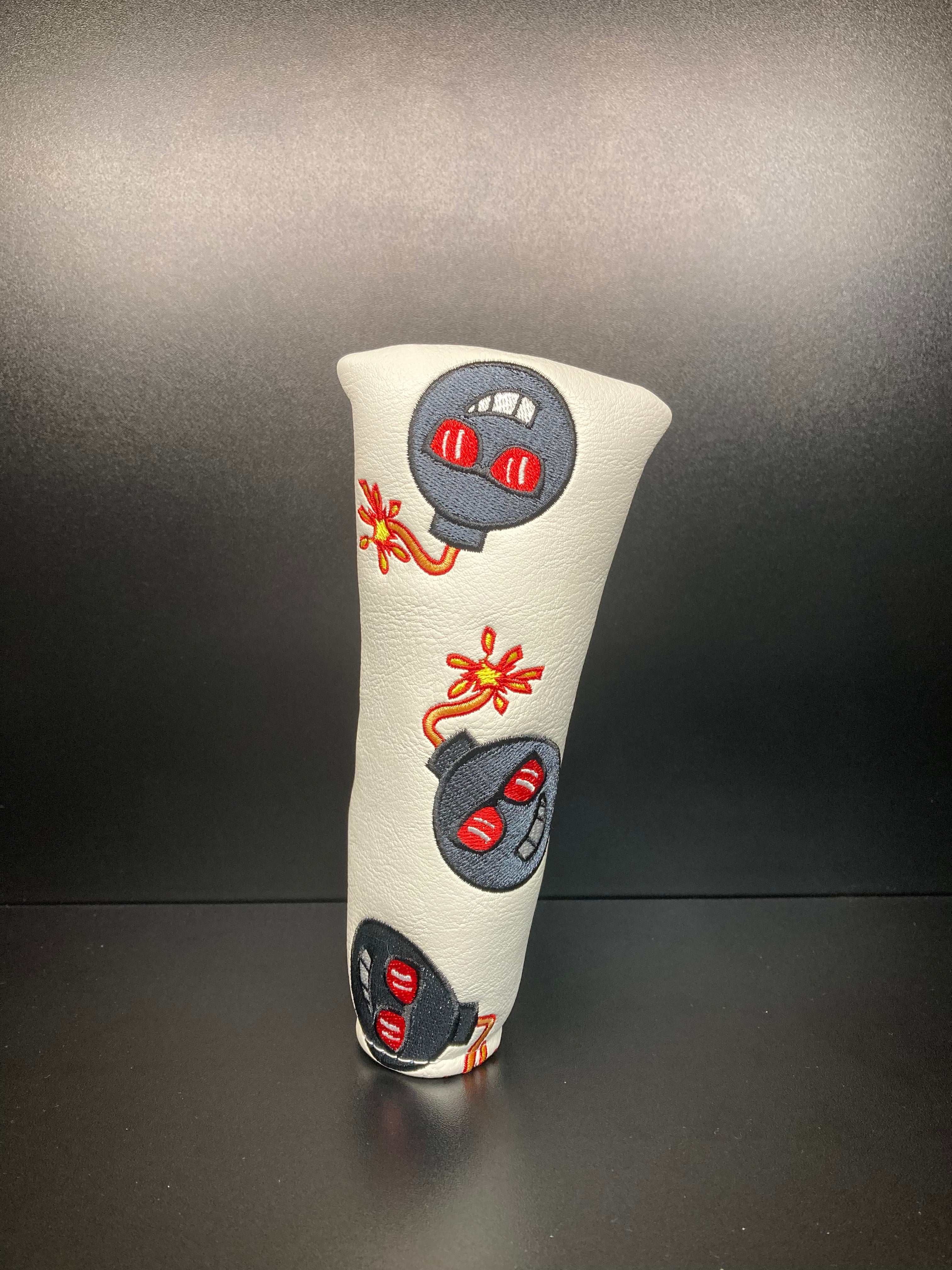 Cache-tête Angry Bombs blanc