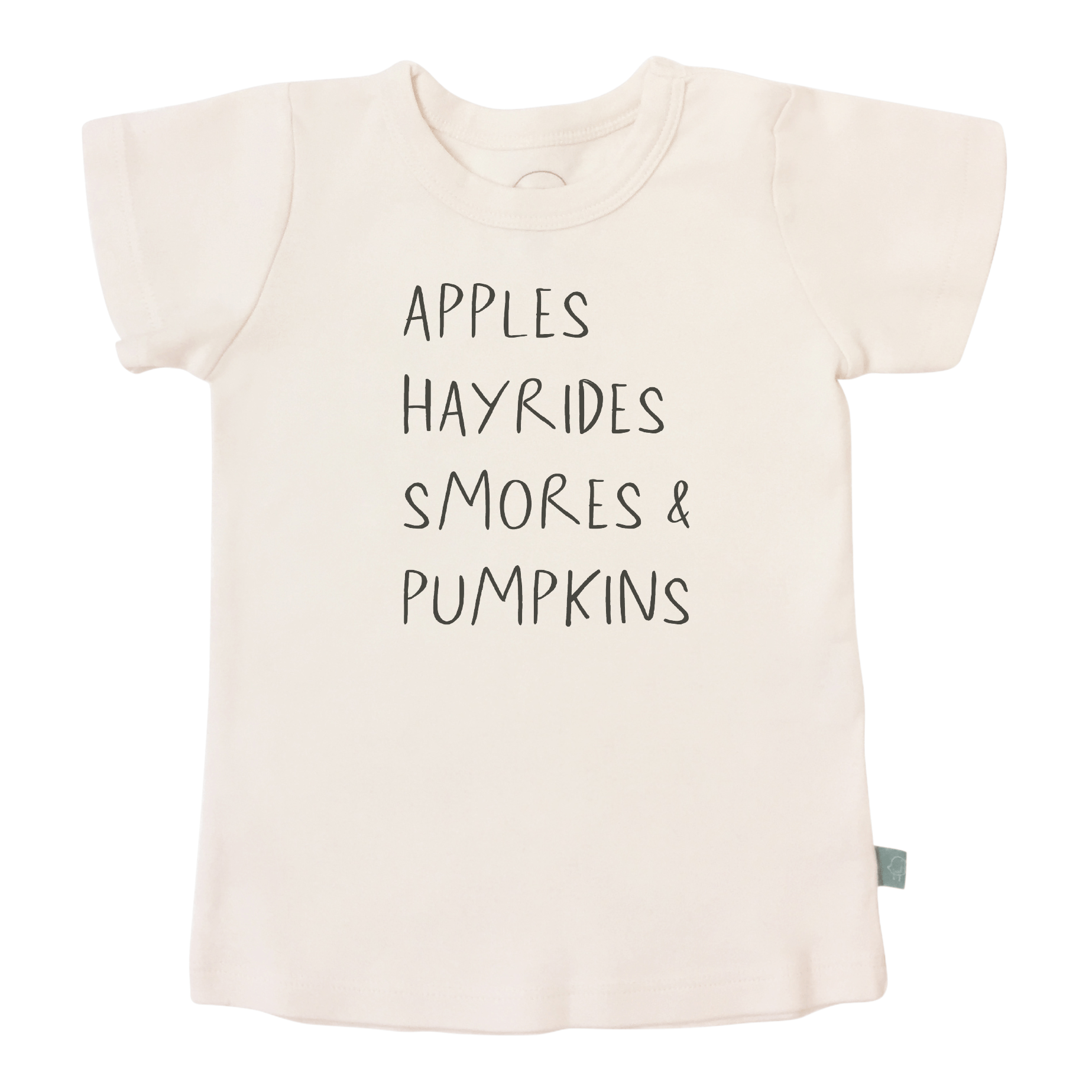 t-shirt imprimé | pommes balades en charrette guimauves grillées