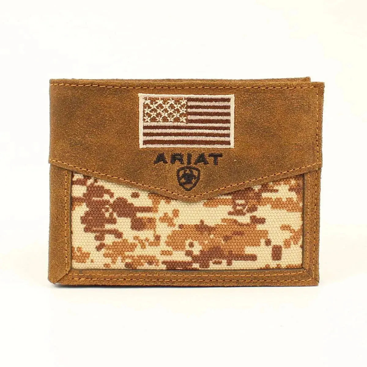 Portefeuille Homme Ariat Camo Flag à Deux Volets