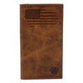 Portefeuille de rodéo Ariat drapeau USA vieilli brodé - Homme