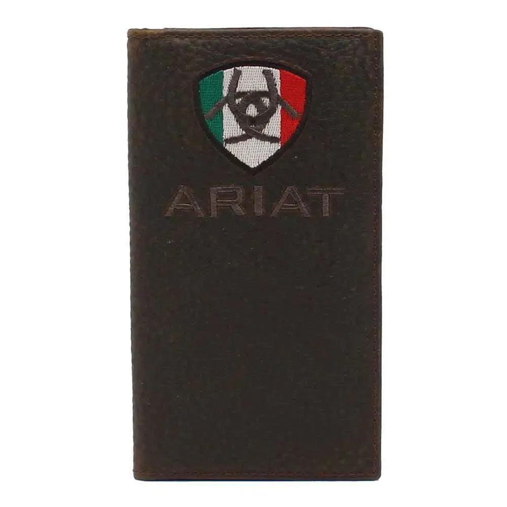 Ariat Drapeau du Mexique - Portefeuille de rodéo pour homme