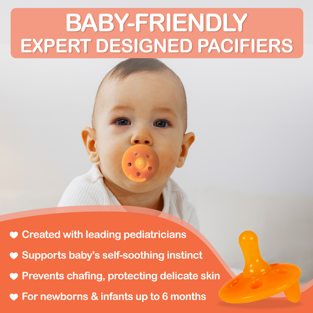 Coffret cadeau Baby Shusher – Appareil sonore, sucettes en silicone et langes en mousseline pour nouveau-nés