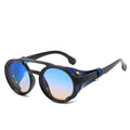 Lunettes de soleil steampunk design marque lunettes de soleil rondes