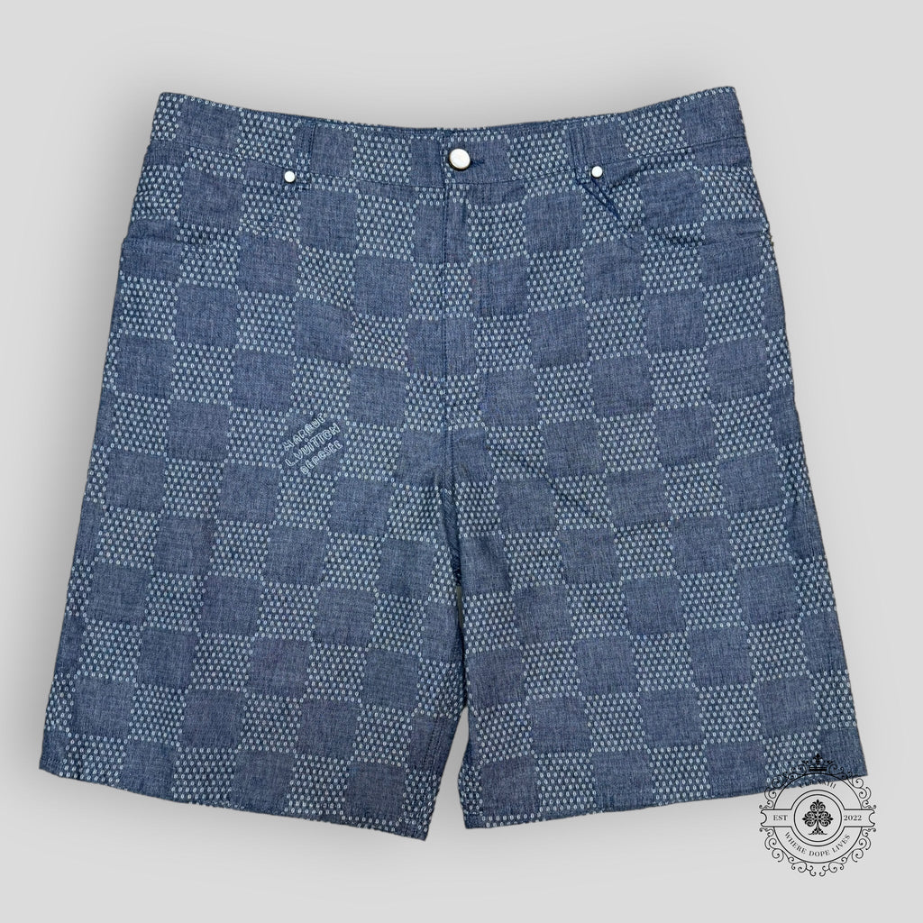 Short en jean Damier Chambray Louis Vuitton