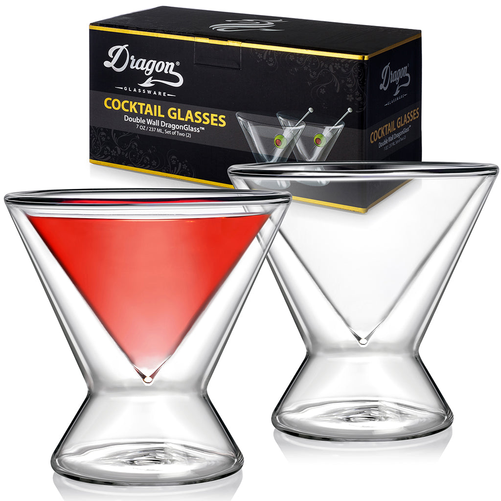 Verres à martini sans pied