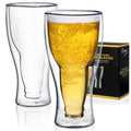 Verres à bière "tête en bas"