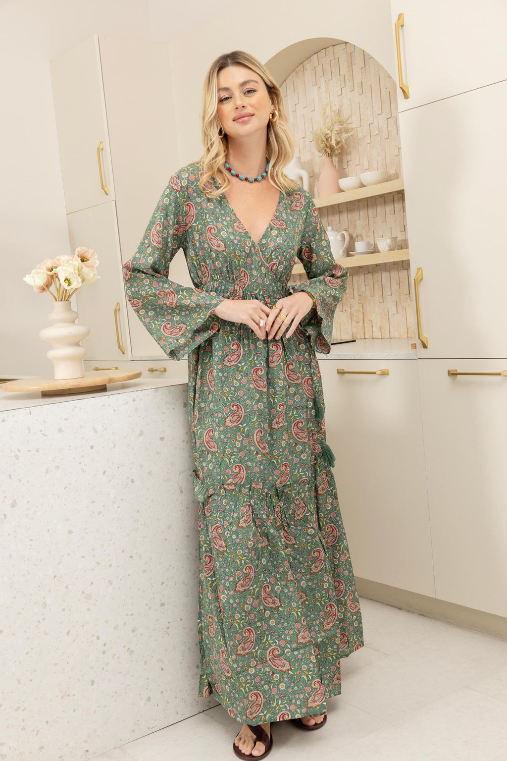 Robe longue portefeuille Bohera Yevennia