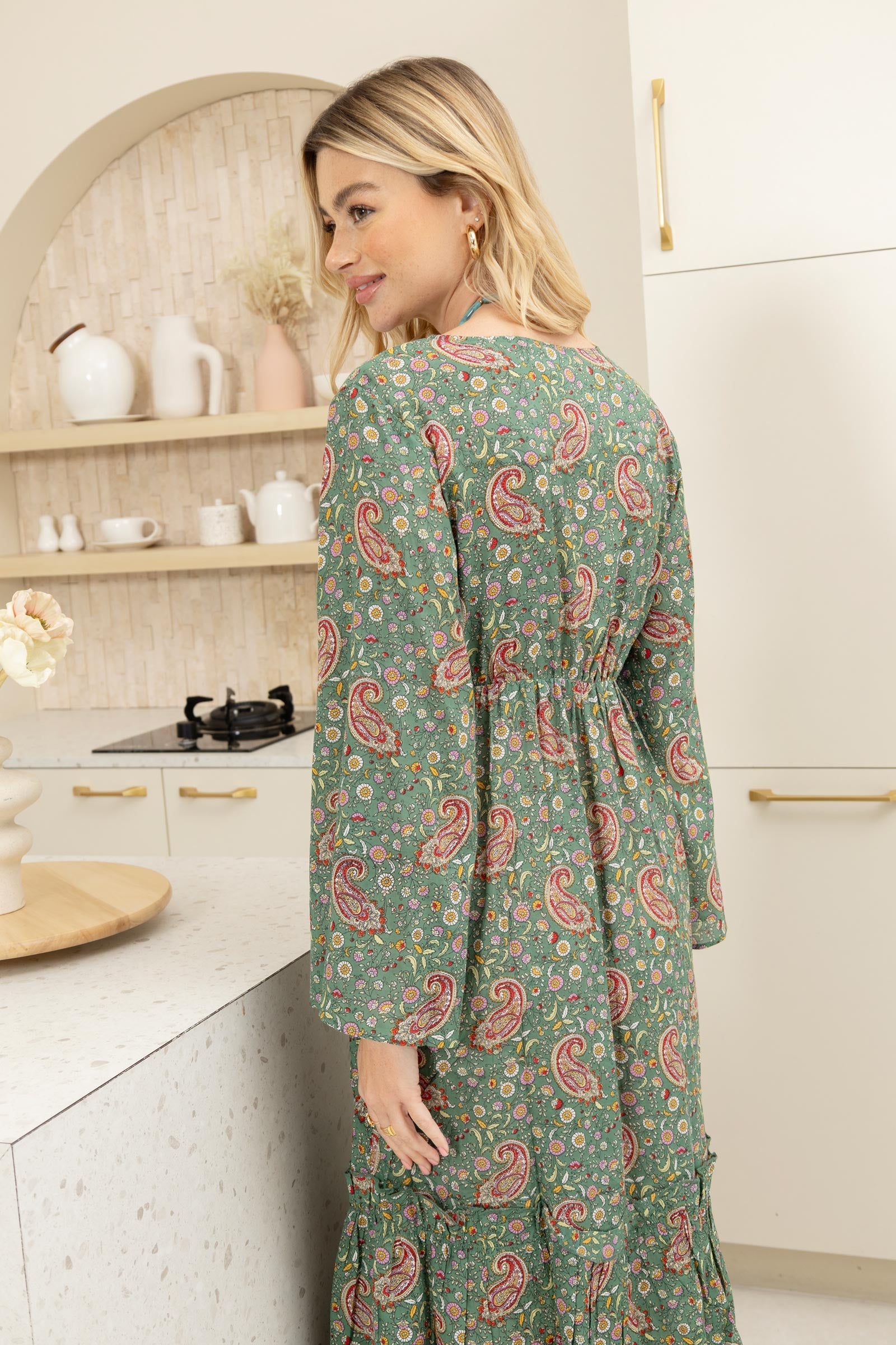 Robe longue portefeuille Bohera Yevennia