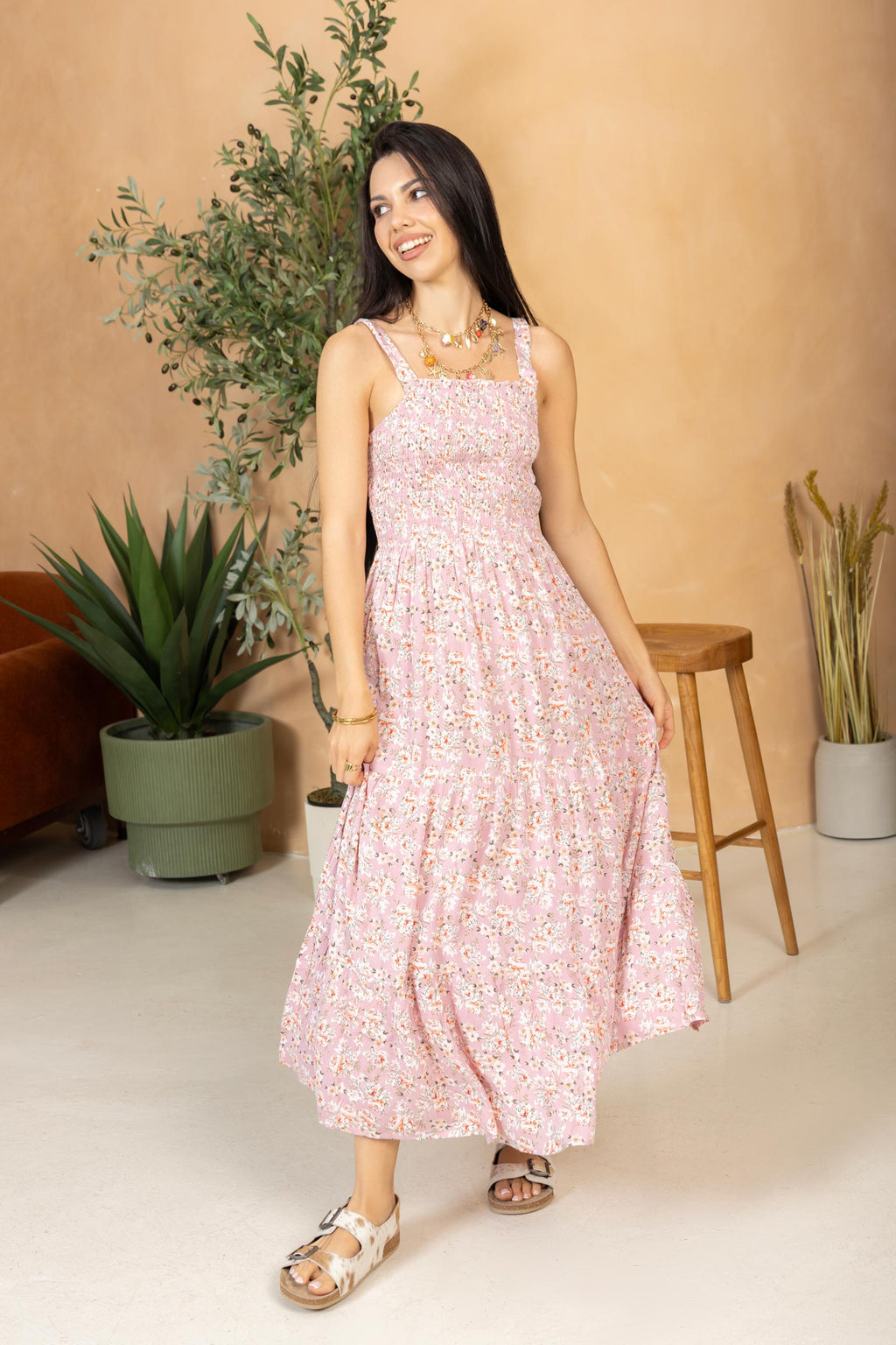 Robe smockée Bohera Juleebee rose