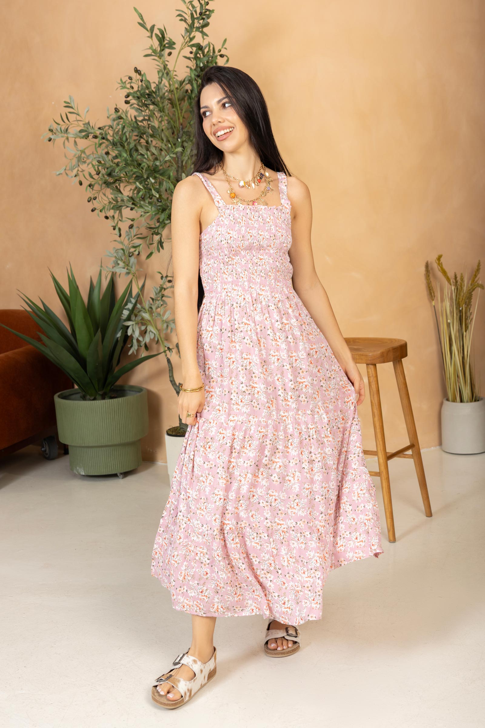 Robe smockée Bohera Juleebee rose