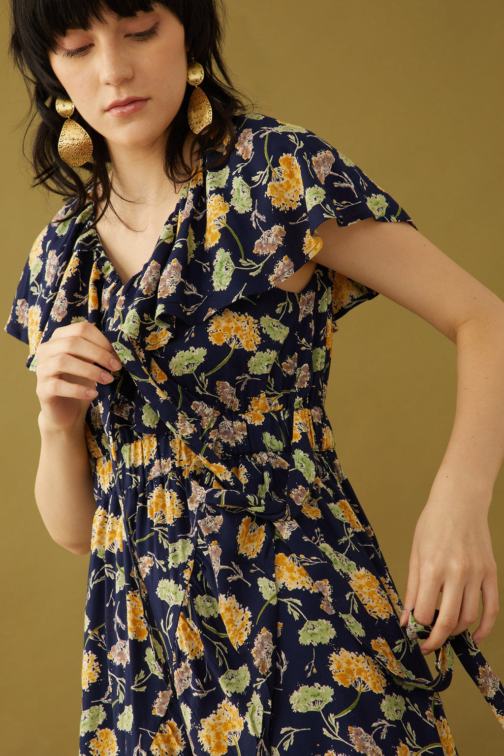 Robe portefeuille Bohera Marjorie Mellum à imprimé floral