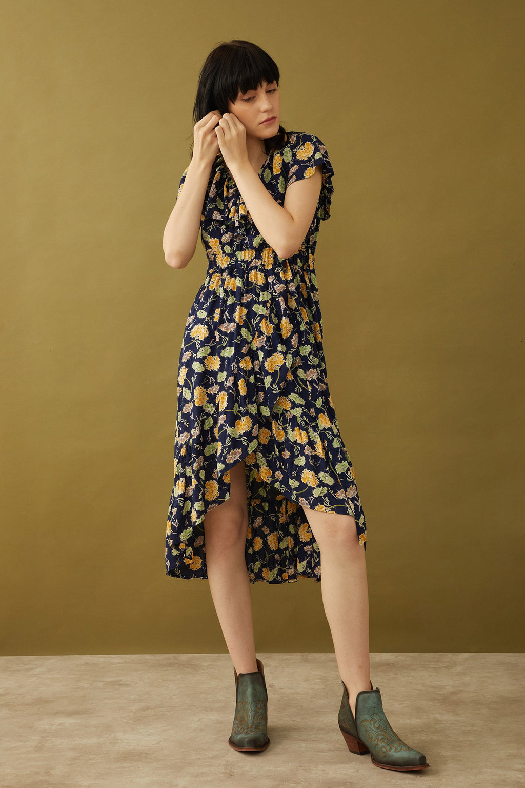 Robe portefeuille Bohera Marjorie Mellum à imprimé floral