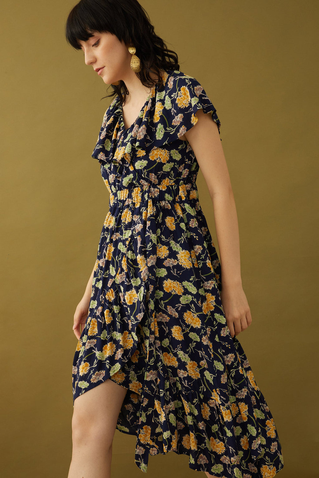 Robe portefeuille Bohera Marjorie Mellum à imprimé floral