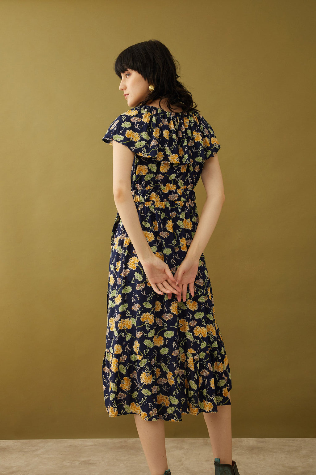 Robe portefeuille Bohera Marjorie Mellum à imprimé floral
