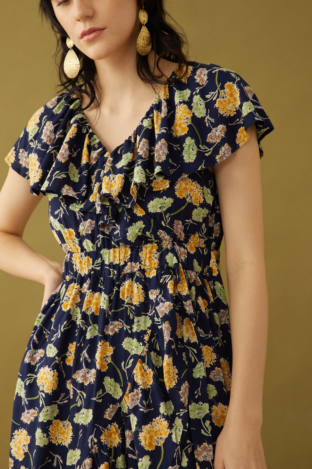 Robe portefeuille Bohera Marjorie Mellum à imprimé floral