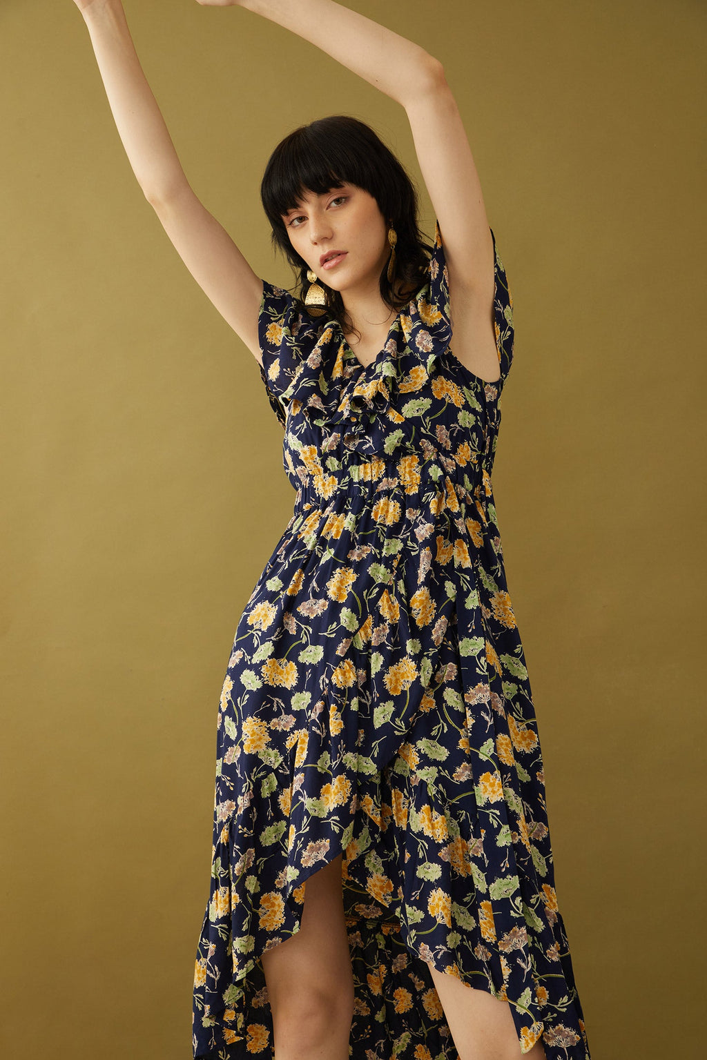 Robe portefeuille Bohera Marjorie Mellum à imprimé floral