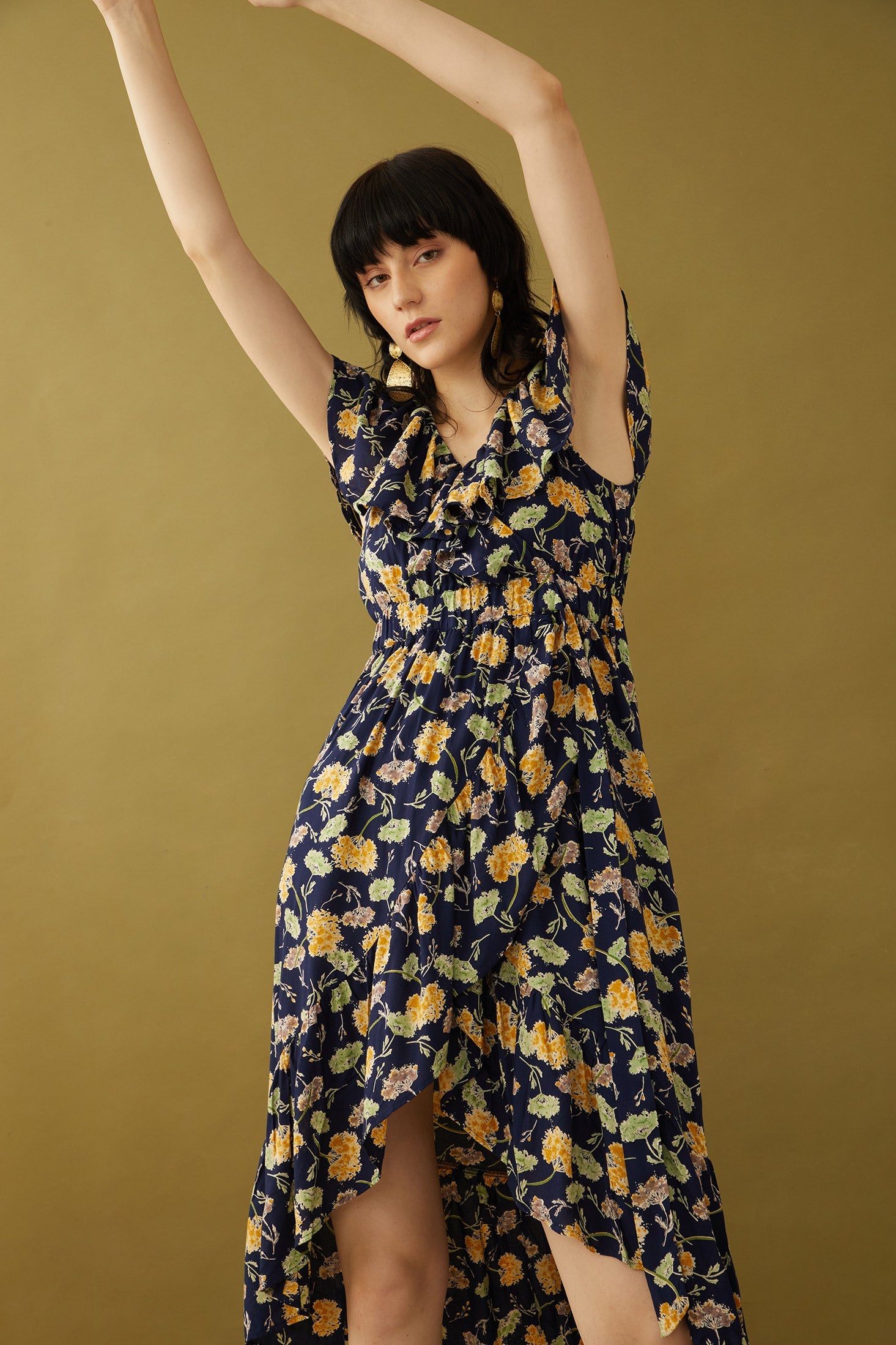 Robe portefeuille Bohera Marjorie Mellum à imprimé floral