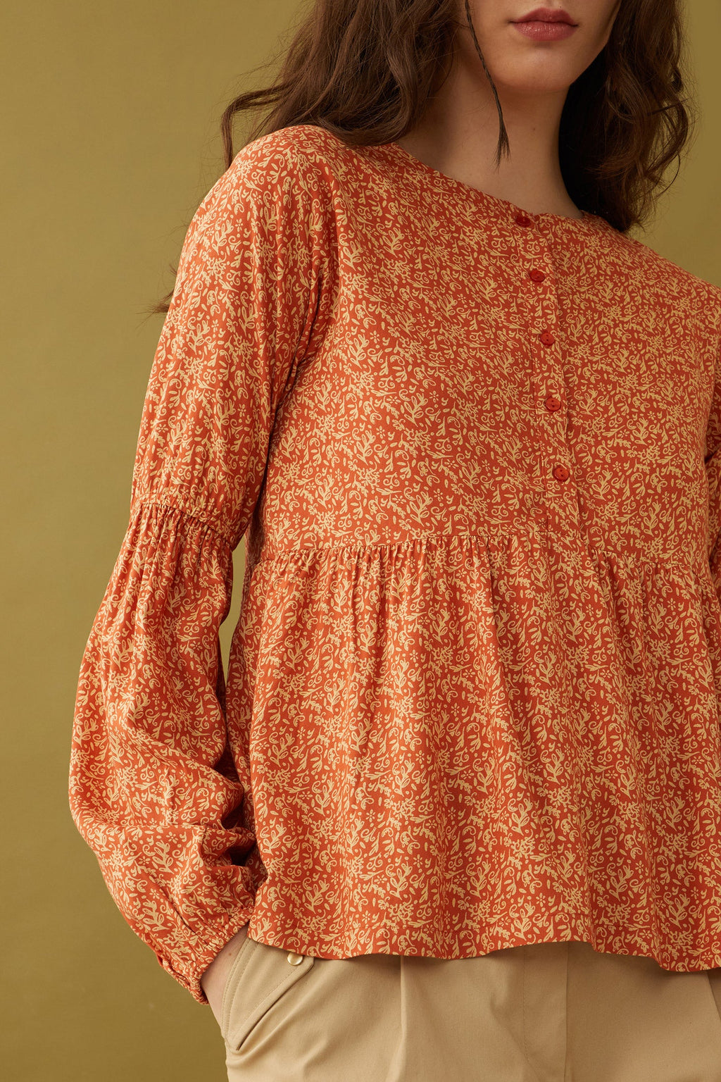 Haut boutonné Bohera Naranja