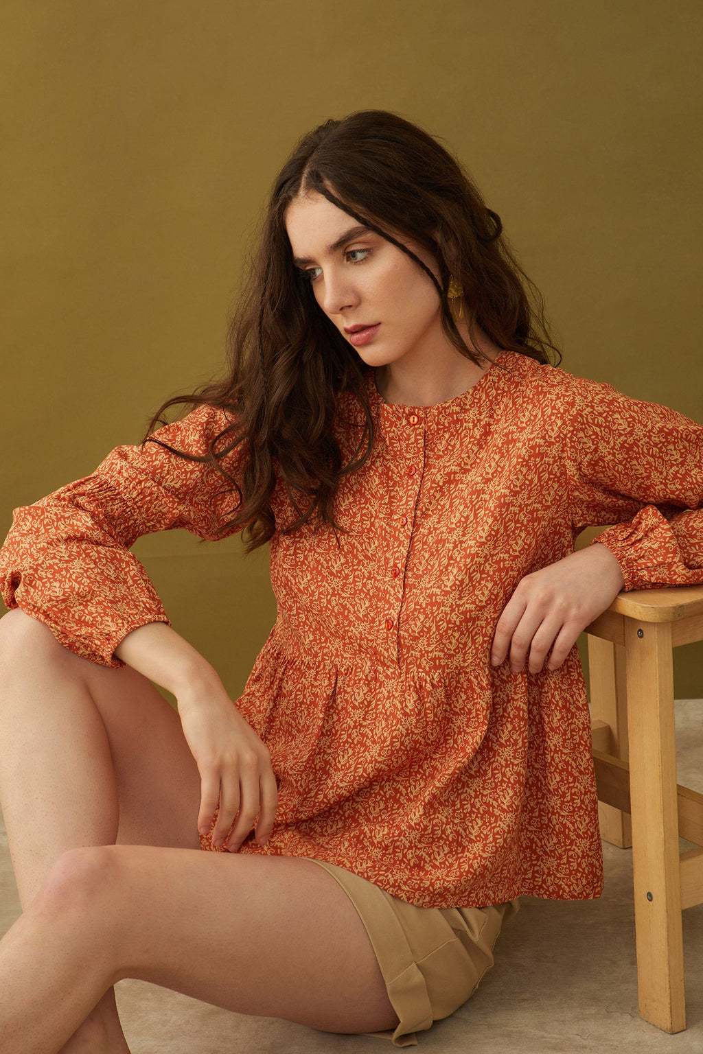 Haut boutonné Bohera Naranja