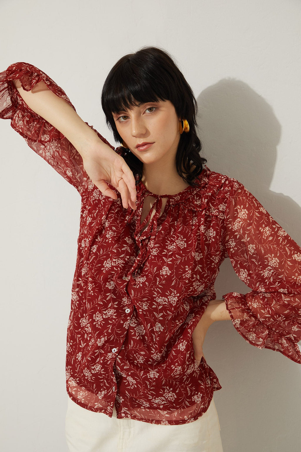 Chemise florale Bohera Francisca