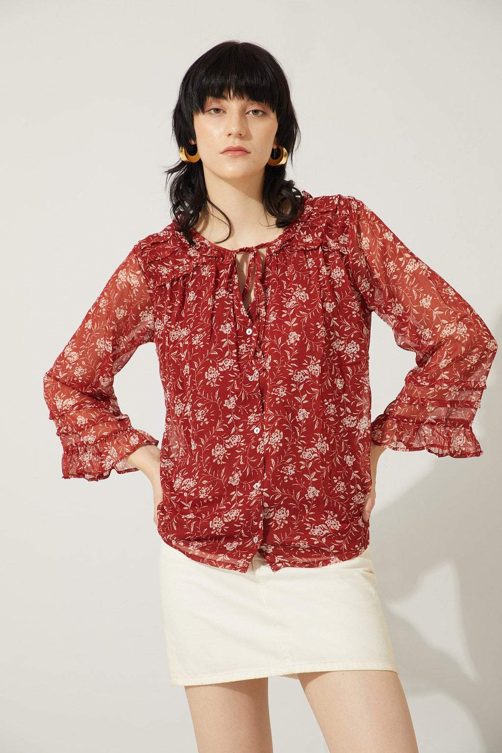 Chemise florale Bohera Francisca