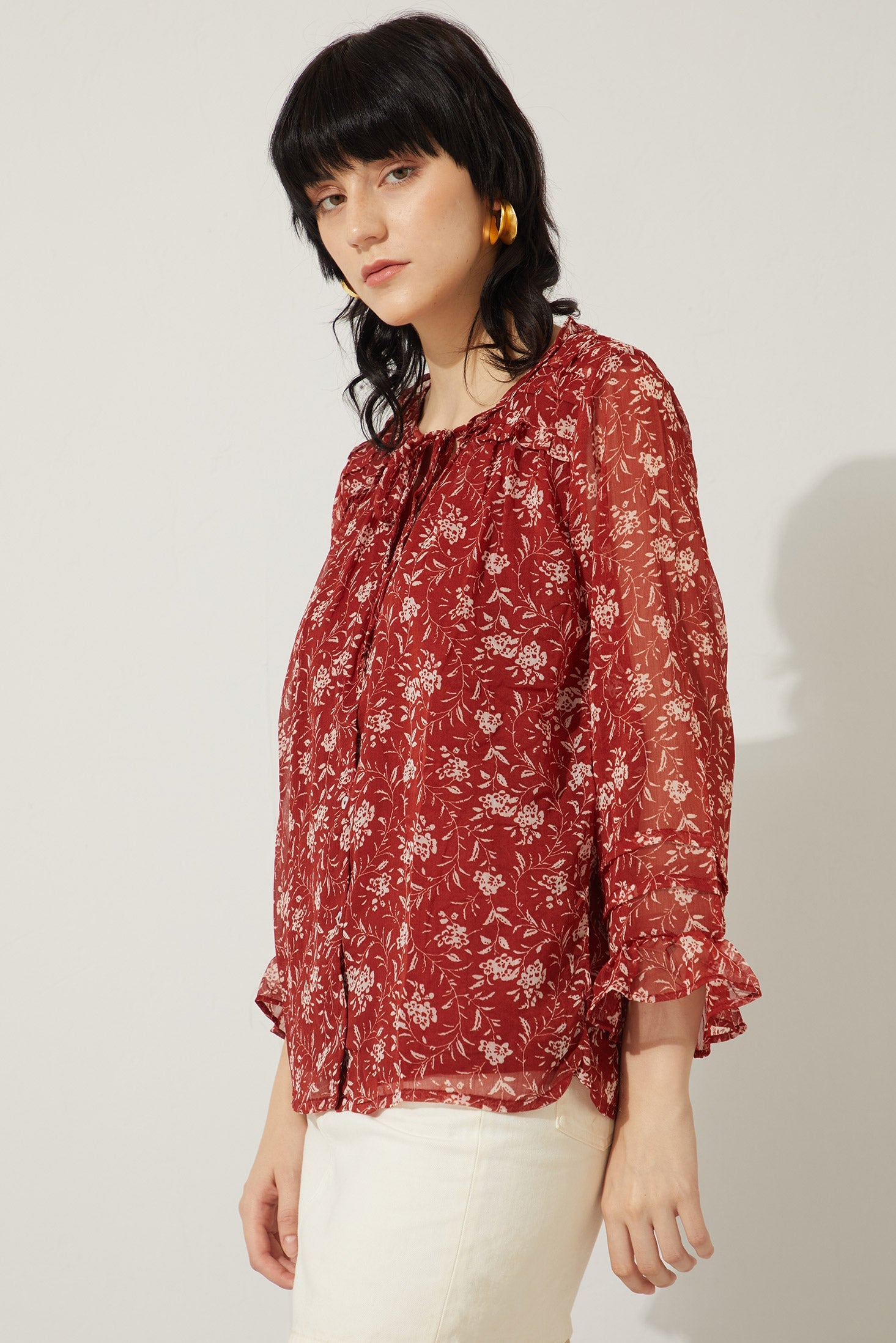 Chemise florale Bohera Francisca
