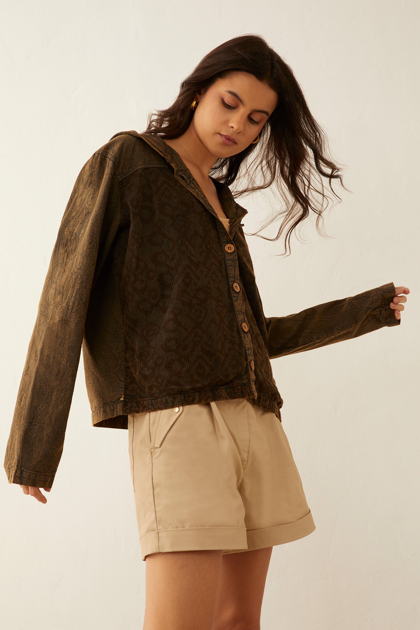Veste en patchwork à capuche Deena Watson