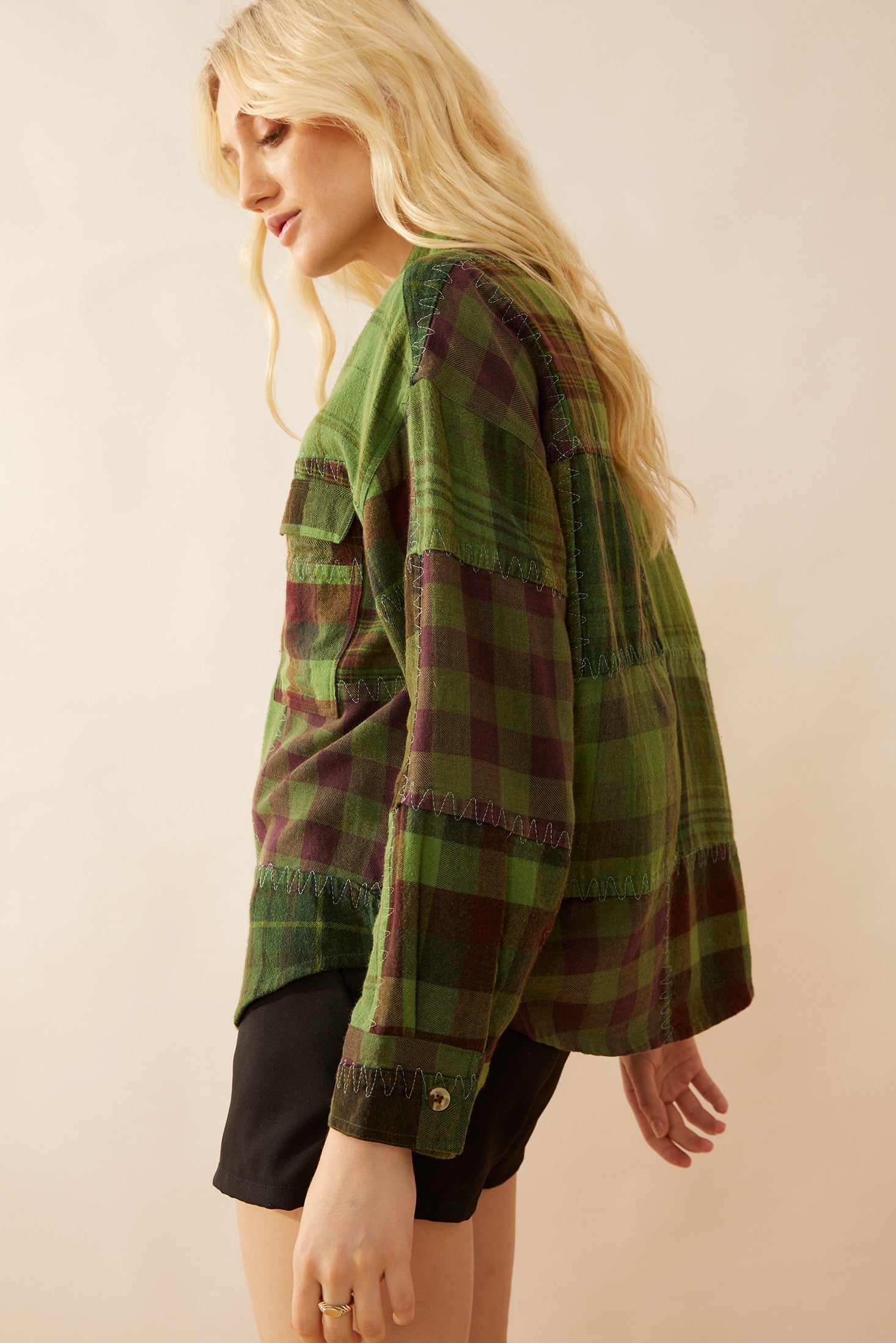 Surchemise Patchwork Emma Dawn verte
