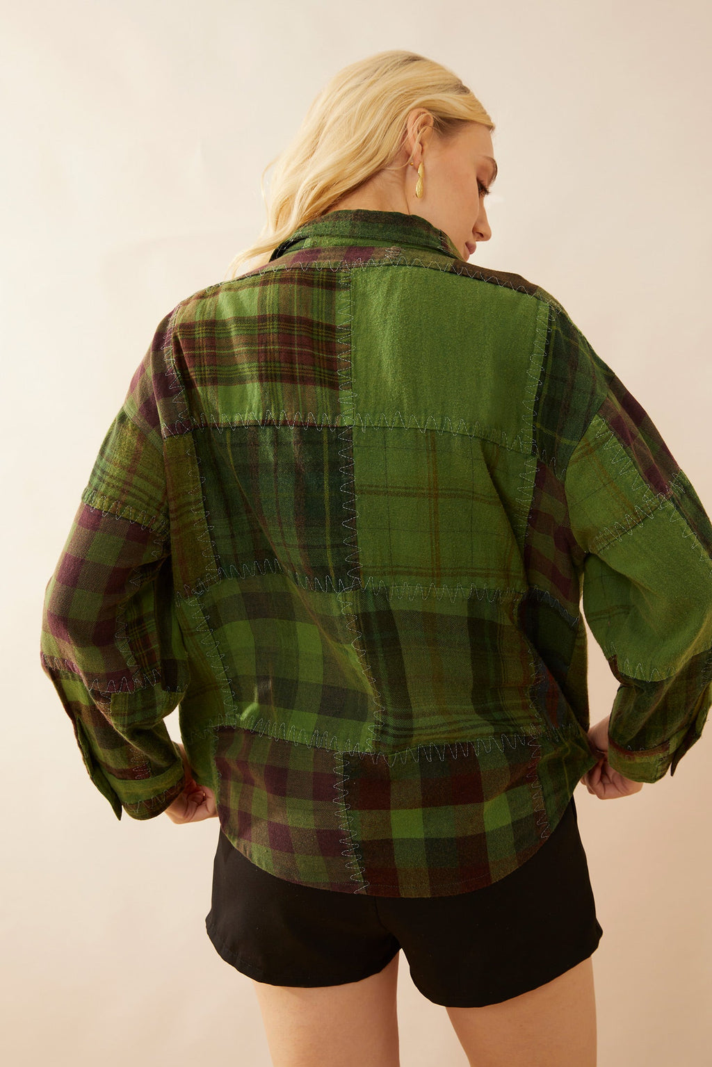 Surchemise Patchwork Emma Dawn verte