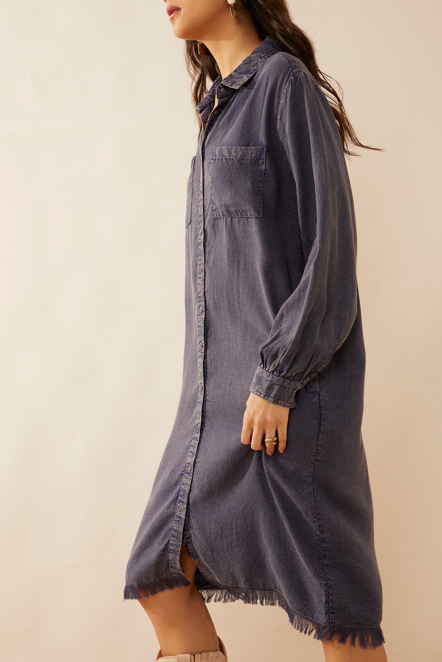 Robe boutonnée April Snow