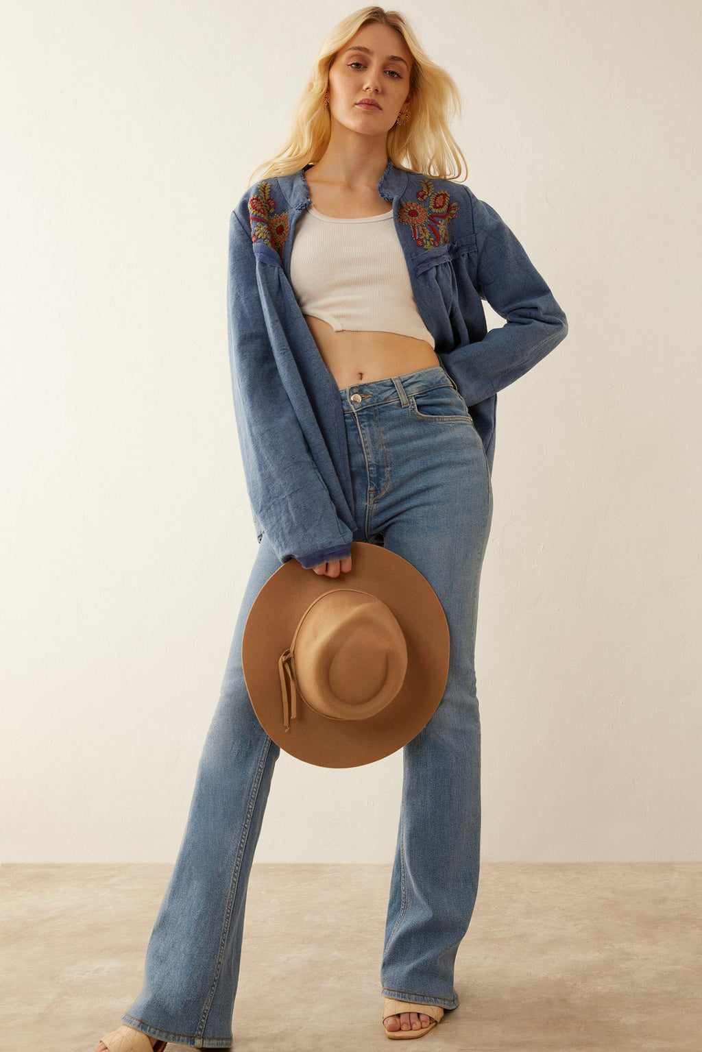Veste brodée Hazel Anne