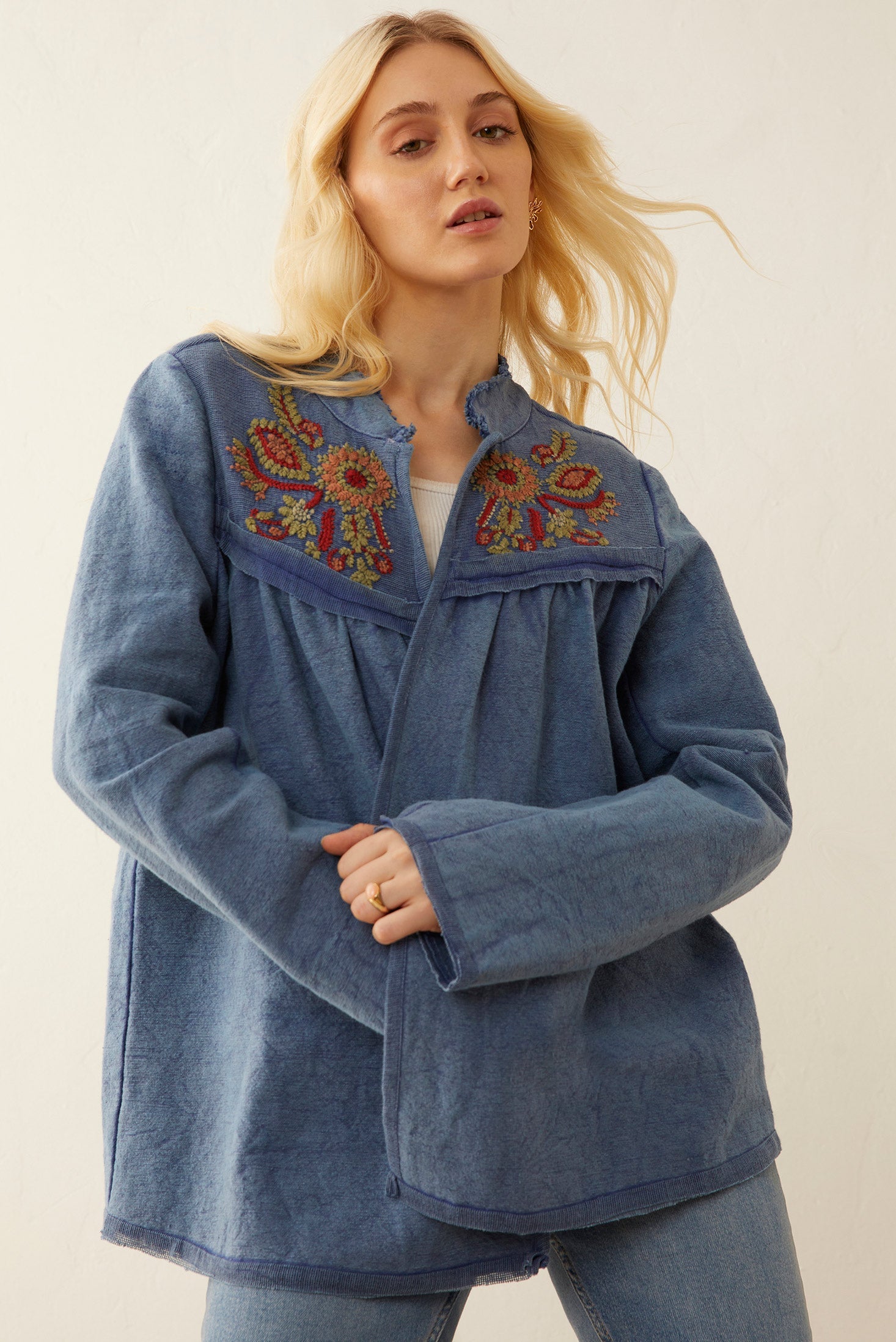 Veste brodée Hazel Anne