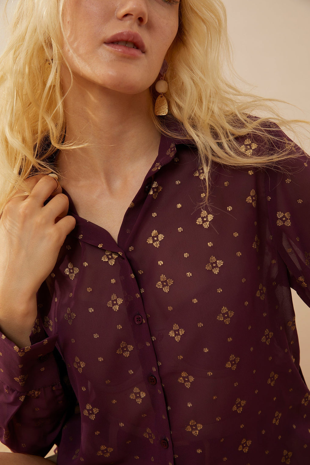 Chemise boutonnée Aubree
