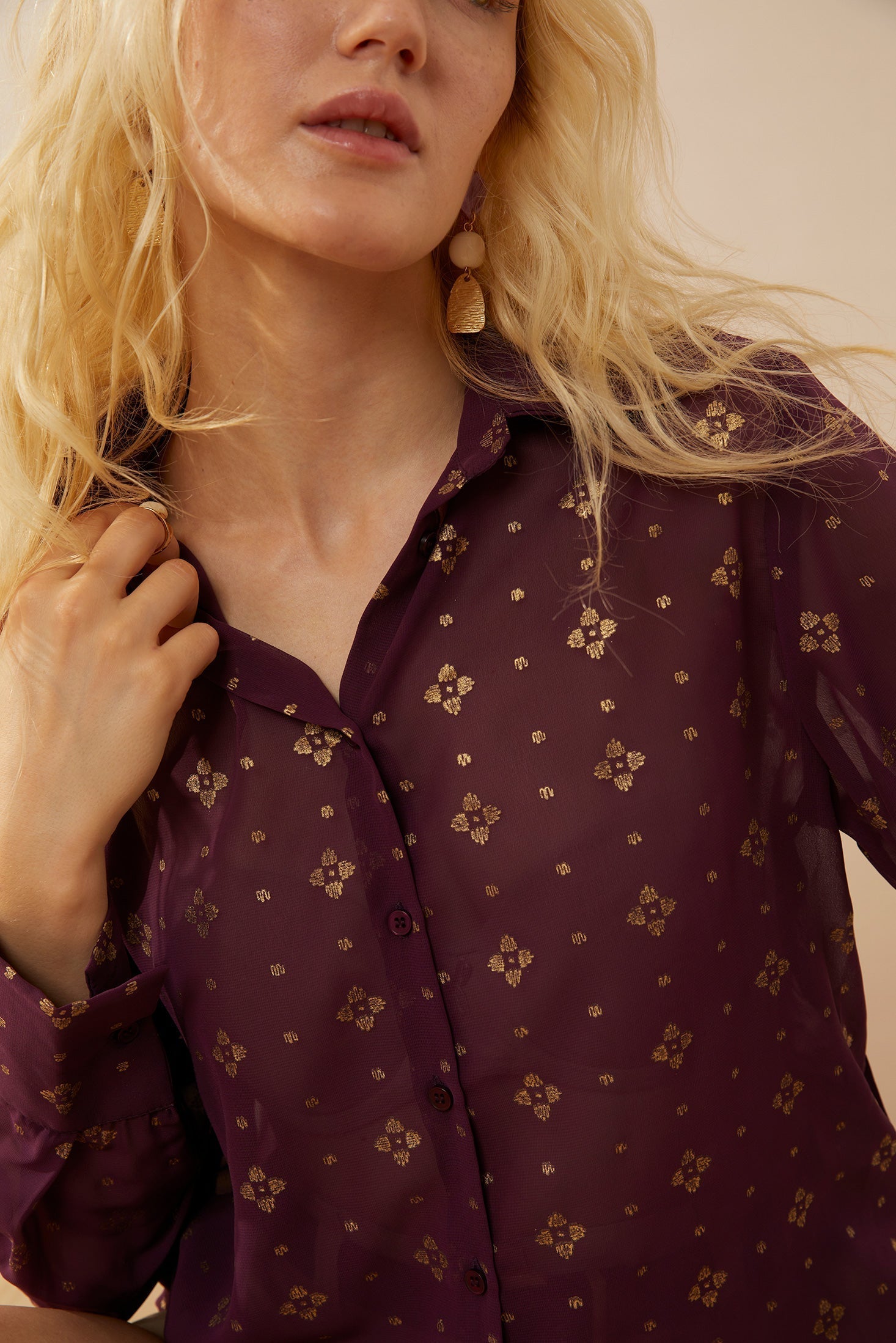 Chemise boutonnée Aubree