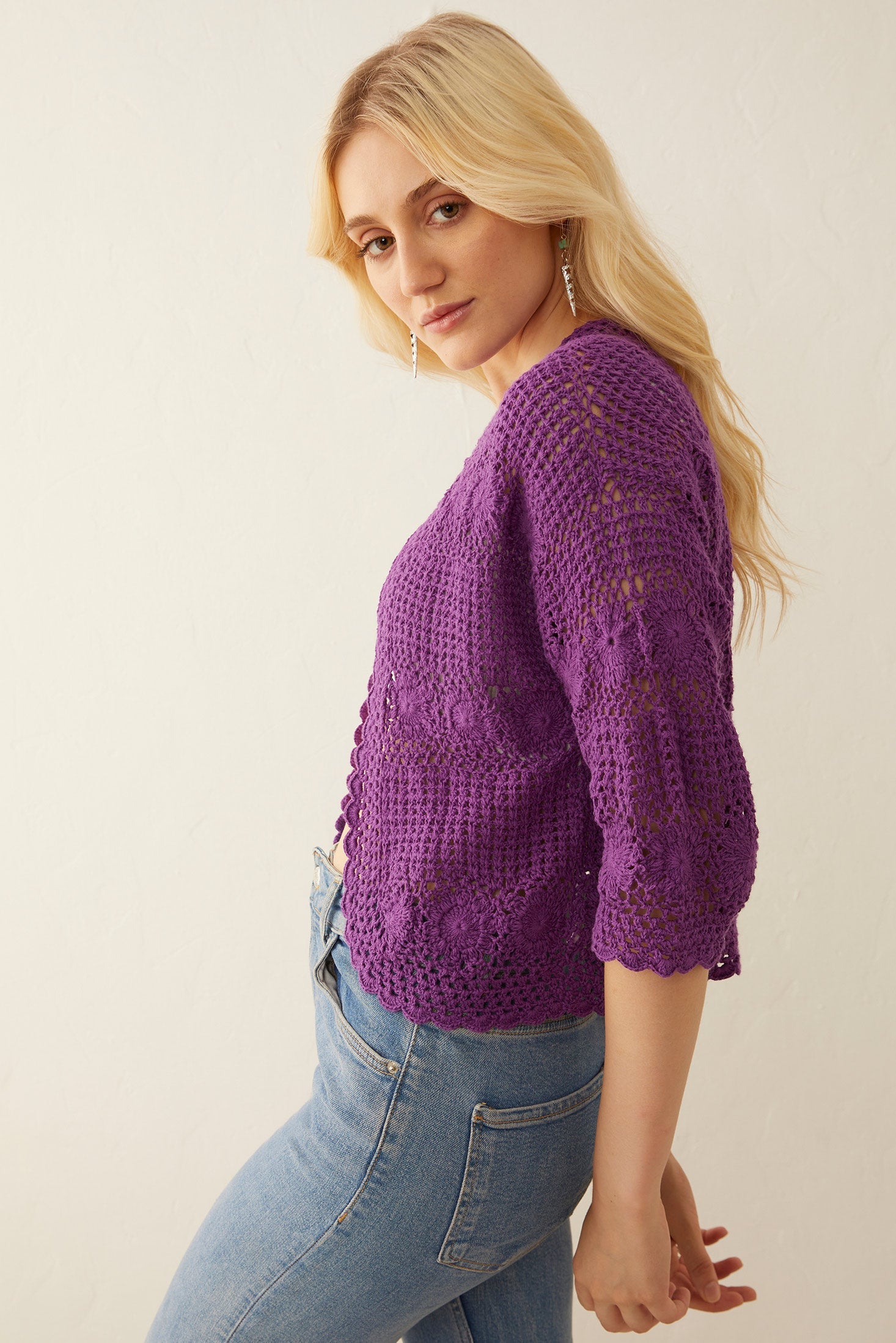 Veste-pull en tricot Eloise