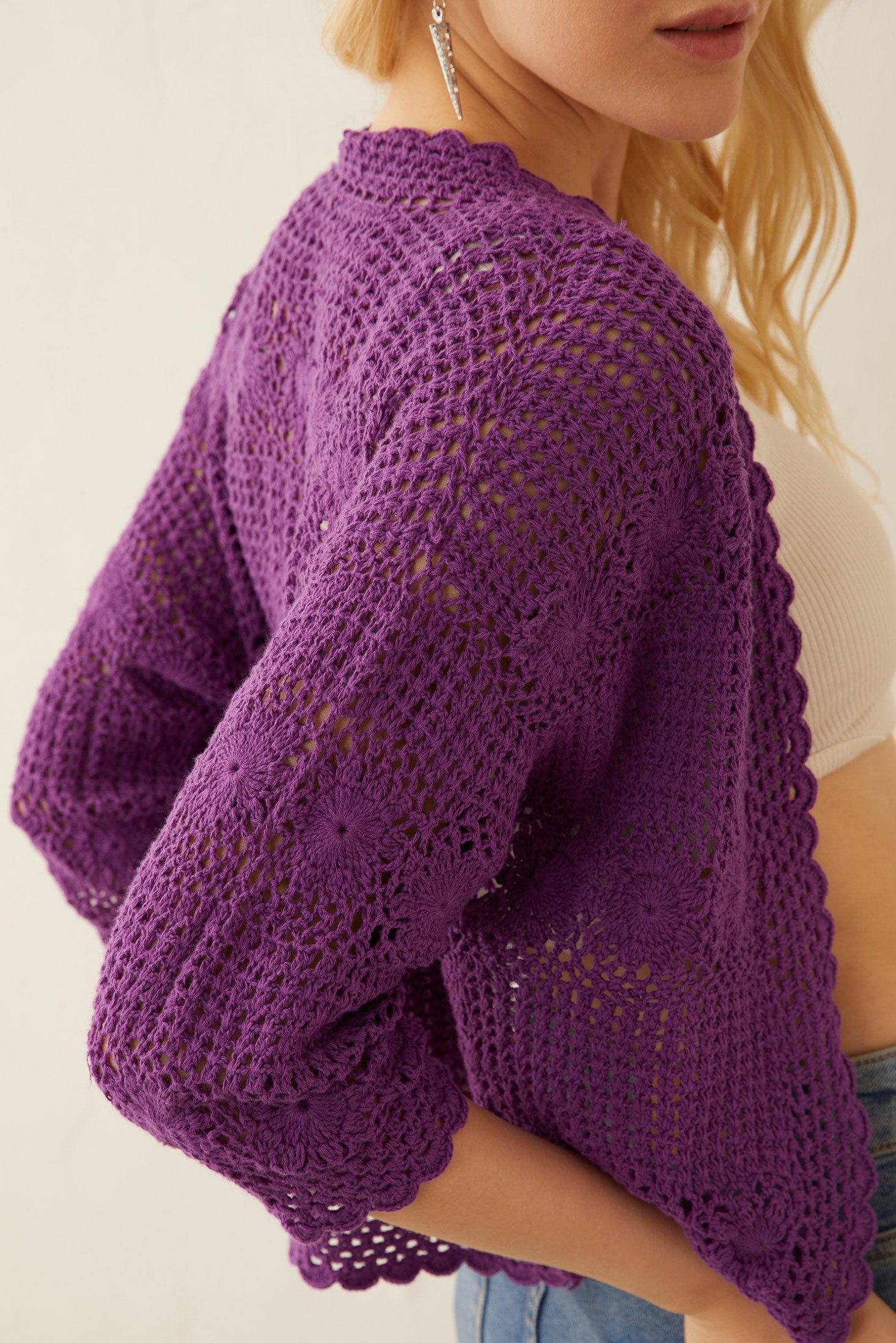 Veste-pull en tricot Eloise