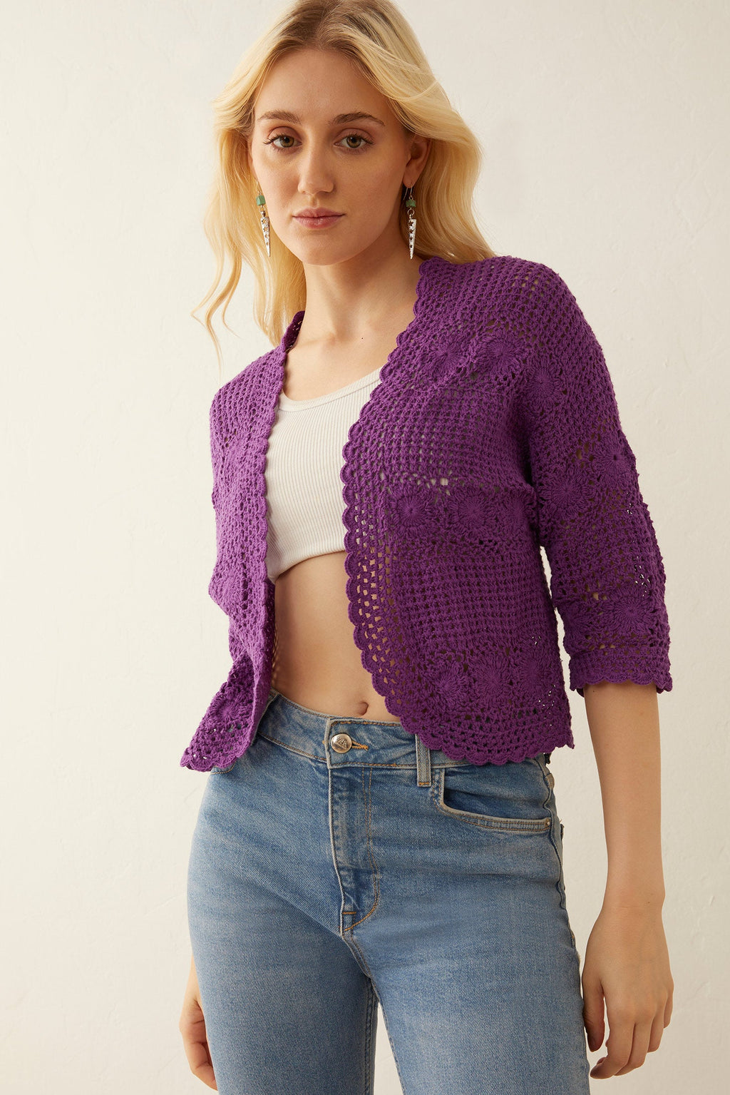 Veste-pull en tricot Eloise