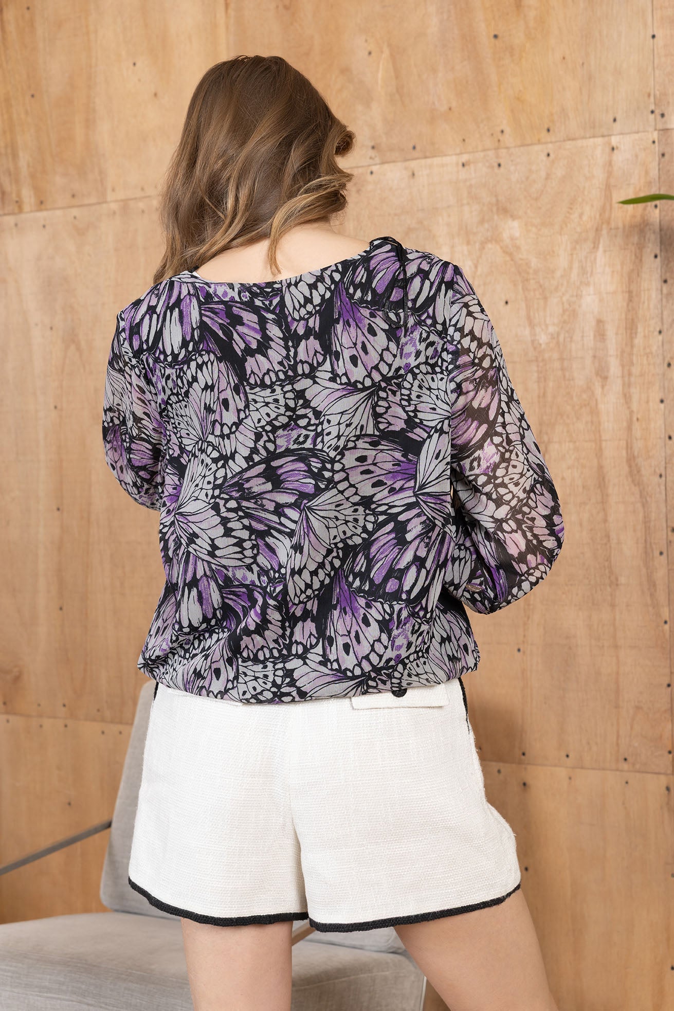 Haut Blouse Mine Papillon