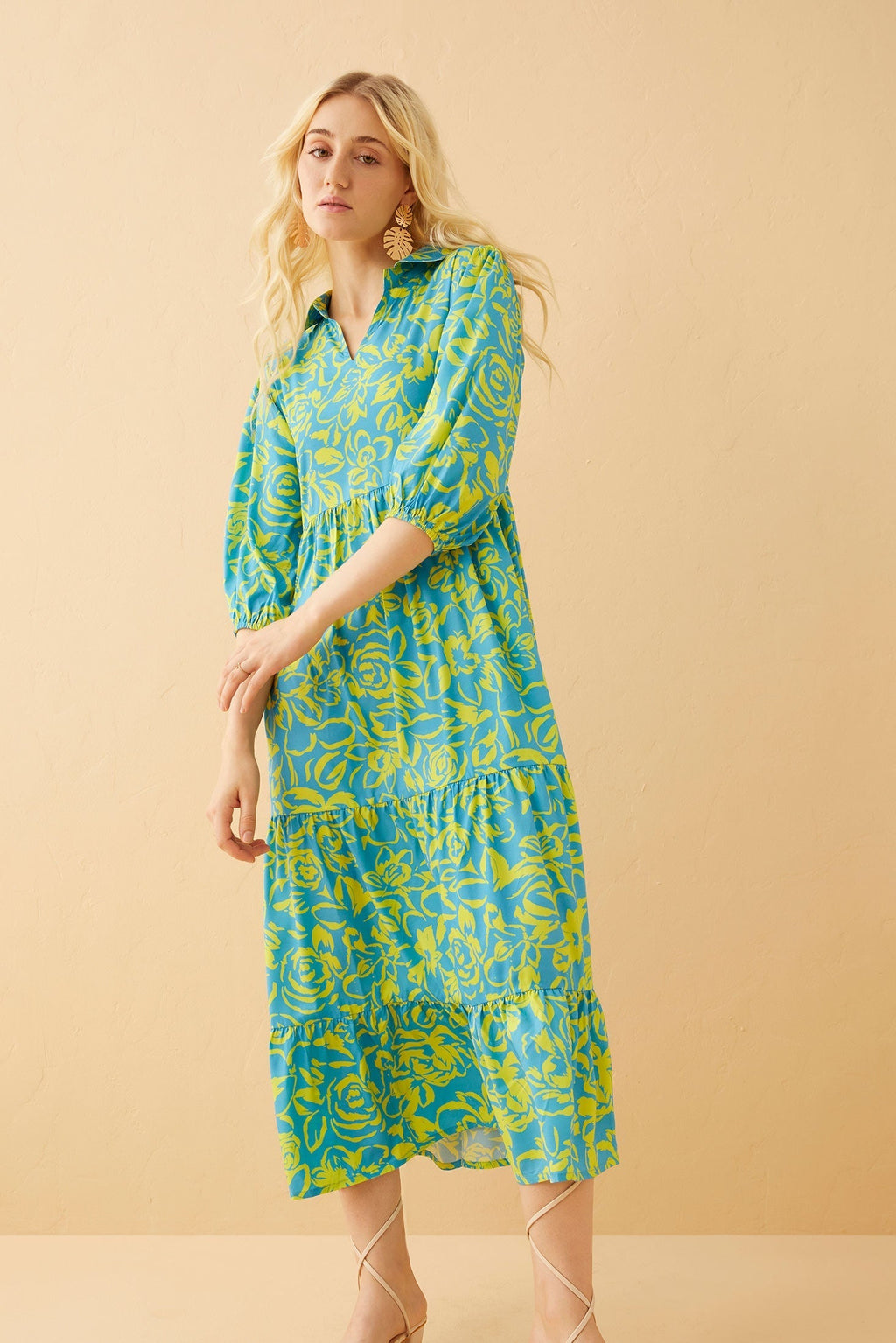 Robe à taille basse Minerva Floral