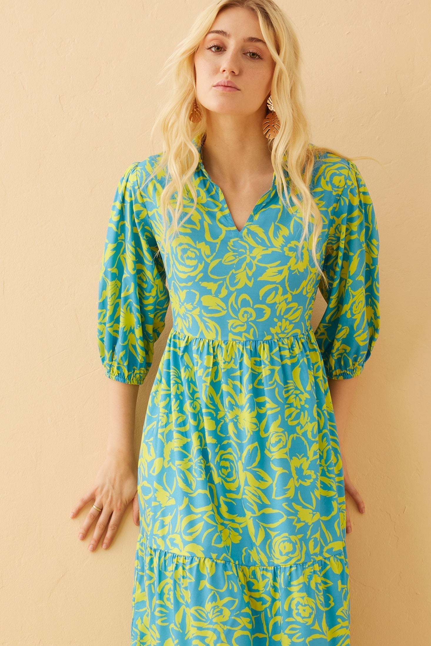 Robe à taille basse Minerva Floral