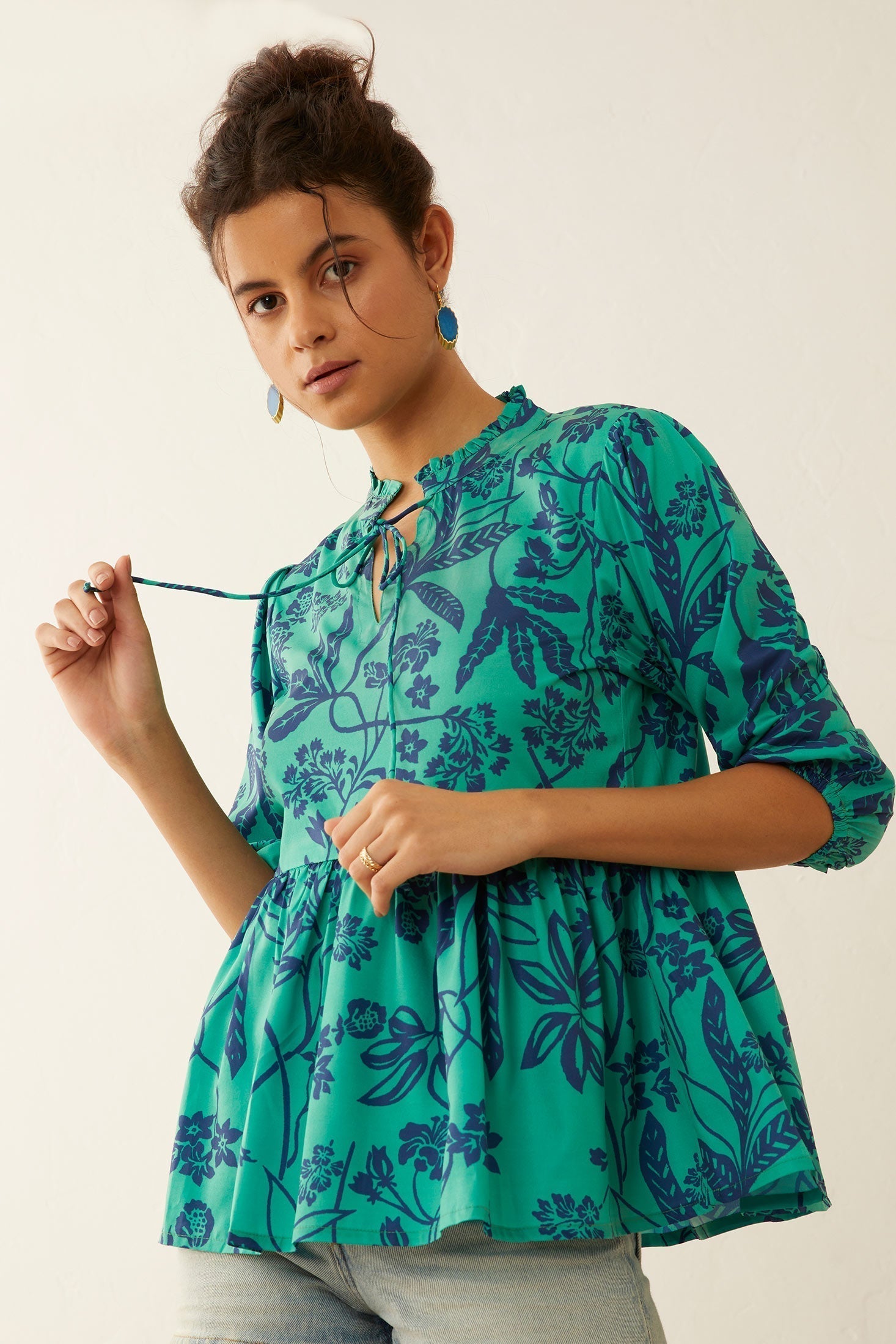 Haut péplum floral Artemis
