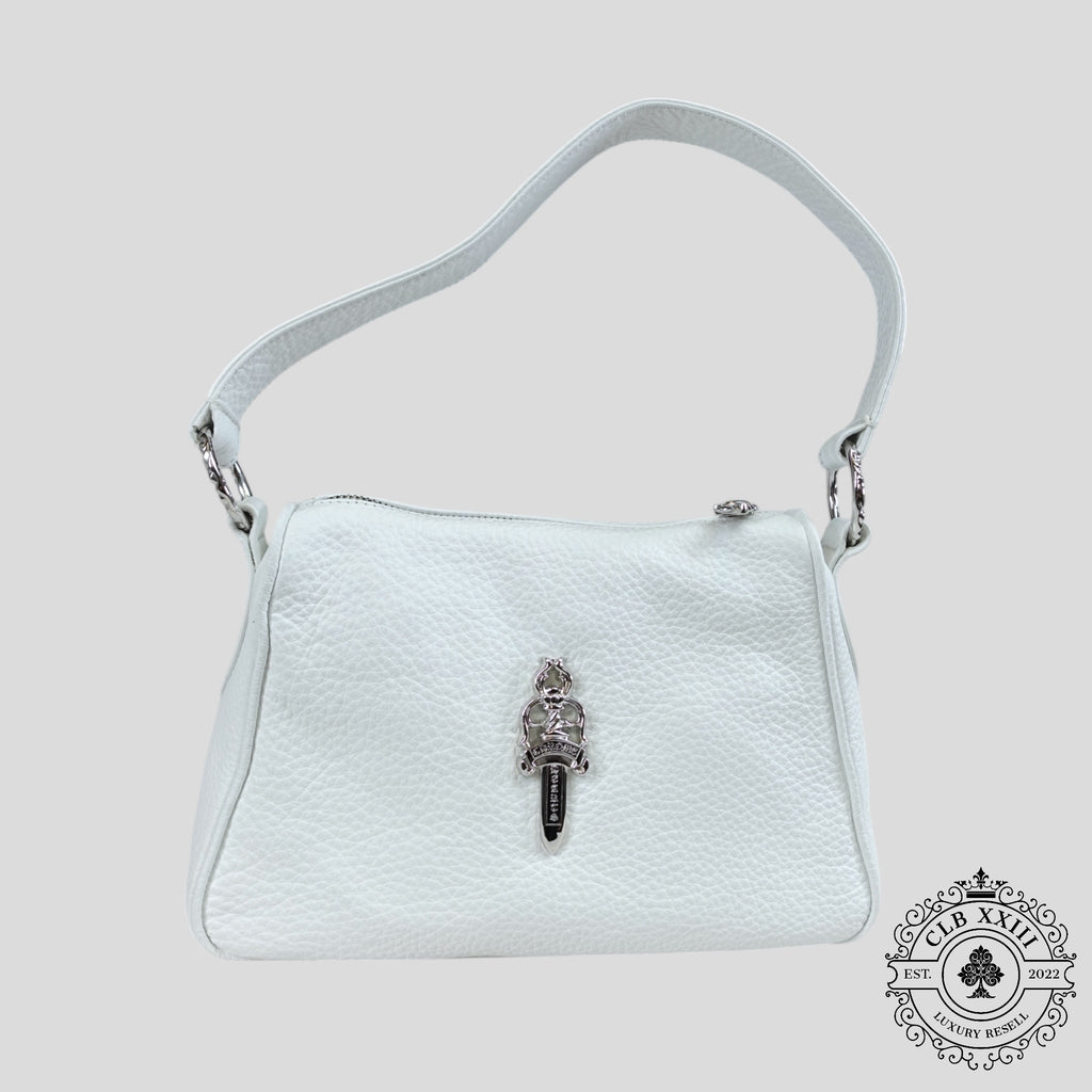 Sac en forme de pépite de poulet Chrome Hearts, couleur blanche