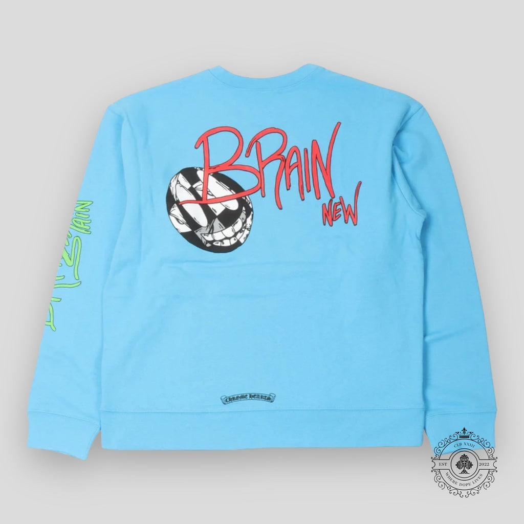 Chrome Hearts Brain New Crewneck Bleu