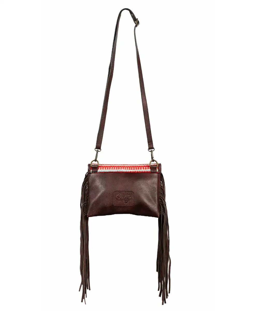 Sac à bandoulière moyen en cuir à franges Scully Fringe Fiesta - Sac à main pour femme